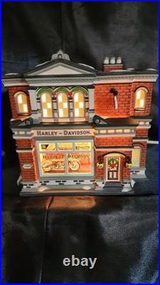 Dept. 56 Christmas in the City Harley Davidson City Dealership #56.59202