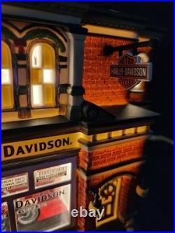 Dept. 56 Christmas in the City Harley Davidson City Dealership #56.59202
