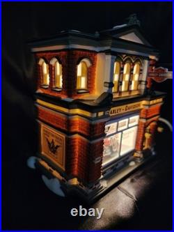 Dept. 56 Christmas in the City Harley Davidson City Dealership #56.59202
