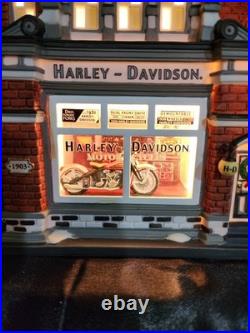 Dept. 56 Christmas in the City Harley Davidson City Dealership #56.59202