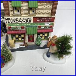 Dept 56 Christmas in the City Miller and Sons Hardware and Garden Center Read