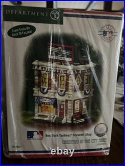 Dept 56 Christmas in the City New York Yankees Souvenir Shop #56.59224 Retired Dept 56 Christmas in the City New York Yankees Souvenir Shop #56.59224 Retired