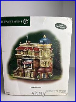 Dept 56 Christmas in the City ROYAL FLUSH CASINO Flashing 59244 Retired 2005