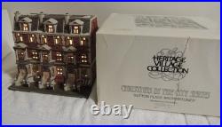 Dept 56 Christmas in the City SUTTON PLACE BROWNSTONES with Box & Light #5961-7 Dept 56 Christmas in the City SUTTON PLACE BROWNSTONES with Box & Light #5961-7