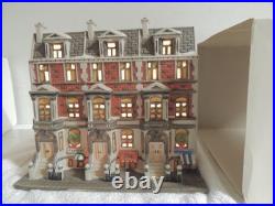 Dept 56 Christmas in the City SUTTON PLACE BROWNSTONES with Box & Light #5961-7
