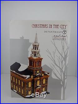 Dept 56 Christmas in the City St. Paul's Chapel #4020173 D56 Never Displayed