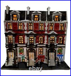 Dept 56 Christmas in the City Sutton Place Brownstones Heritage Village 5961-7