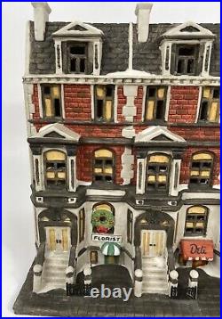 Dept 56 Christmas in the City Sutton Place Brownstones Heritage Village 5961-7