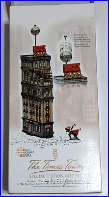 Dept 56 Christmas in the City THE TIMES TOWER 2000 Special Edition Gift Set