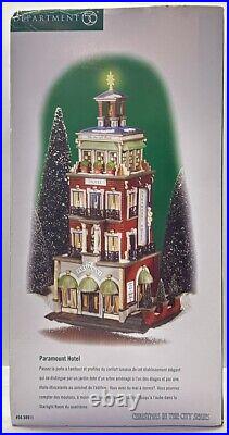 Dept 56 Christmas in the City The Paramount Hotel Complete In Box Working