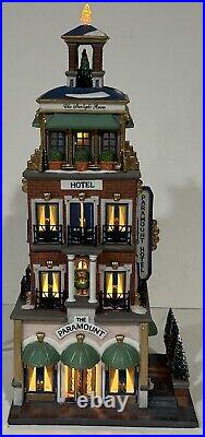 Dept 56 Christmas in the City The Paramount Hotel Complete In Box Working