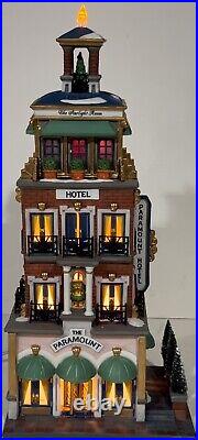 Dept 56 Christmas in the City The Paramount Hotel Complete In Box Working