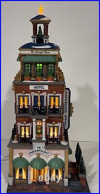 Dept 56 Christmas in the City The Paramount Hotel Complete In Box Working