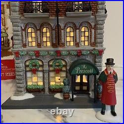 Dept 56 Christmas in the City The Prescott Hotel Set Of 3 #805536 Limited RARE