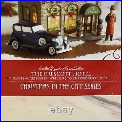 Dept 56 Christmas in the City The Prescott Hotel Set Of 3 #805536 Limited RARE