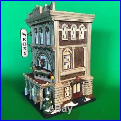 Dept 56 Christmas in the City, The Roxy #805537 lit building