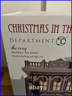 Dept 56 Christmas in the City The Roxy #805537 withBox Complete