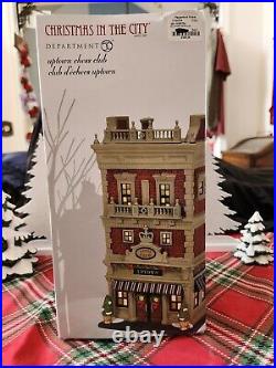 Dept 56 Christmas in the City Uptown Chess Club NIB