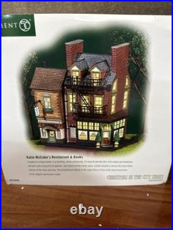 Dept 56 Christmas in the City Village Katie McCabe's Restaurant & Books In Box