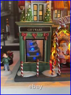 Dept 56 Christmas in the City Visiting Santa at Finestrom's Set of 5 #59243 MINT