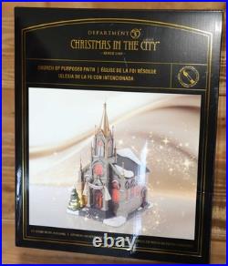 Dept 56 Church Of Purposed Faith Christmas In The City CIC Village 6018428