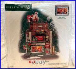 Dept 56 Coca-Cola Soda Fountain #59221 Christmas in the City RETIRED NEW IN BOX