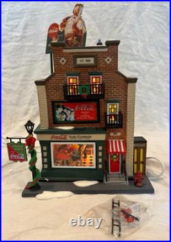 Dept 56 Coca-Cola Soda Fountain #59221 Christmas in the City RETIRED NEW IN BOX
