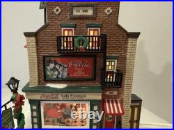 Dept 56 Coca-Cola Soda Fountain Christmas in the City 59221 SIGNED Thomas Bates