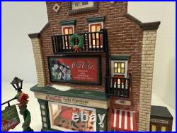 Dept 56 Coca-Cola Soda Fountain Christmas in the City 59221 SIGNED Thomas Bates