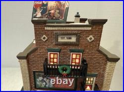 Dept 56 Coca-Cola Soda Fountain Christmas in the City 59221 SIGNED Thomas Bates