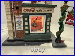 Dept 56 Coca-Cola Soda Fountain Christmas in the City 59221 SIGNED Thomas Bates