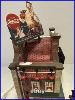 Dept 56 Coca-Cola Soda Fountain Christmas in the City 59221 SIGNED Thomas Bates