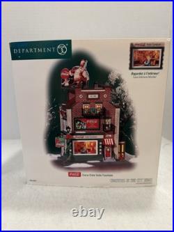 Dept 56 Coca-Cola Soda Fountain Christmas in the City 59221 SIGNED Thomas Bates