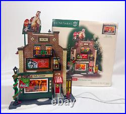 Dept 56 Coca-Cola Soda Fountain Christmas in the City Series Village With Box