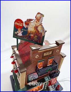 Dept 56 Coca-Cola Soda Fountain Christmas in the City Series Village With Box