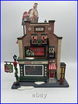 Dept 56 Coca-Cola Soda Fountain Christmas in the City Village 59221