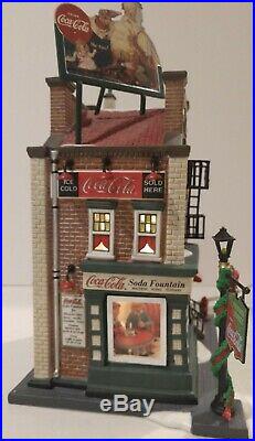 Dept 56, Coca-Cola Soda Fountain, Retired in 2007, Collectible
