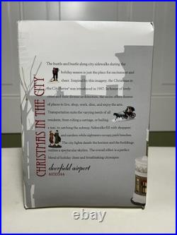 Dept 56 Deerfield Airport Christmas in the City Series Rare All Pieces Works