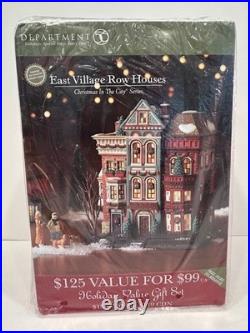 Dept 56 EAST ROW VILLAGE HOUSES (2 pcs) 56.59266 Christmas In The City NIB
