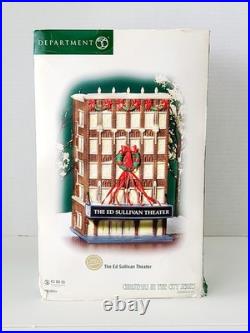 Dept 56 ED SULLIVAN THEATER 59233 CBS Lighted Building CITC- NIB-Box Shows Wear Dept 56 ED SULLIVAN THEATER 59233 CBS Lighted Building CITC- NIB-Box Shows Wear
