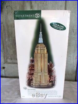Dept 56 EMPIRE STATE BUILDING 59207 Christmas in the City w box & paperwork