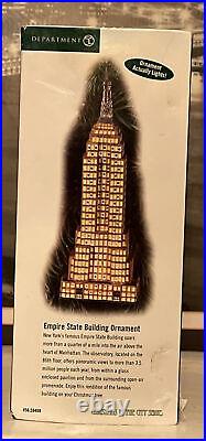 Dept 56 EMPIRE STATE BUILDING 59408 Rare Christmas In The City Series Ornament