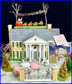 Dept 56 Elvis Presley's Graceland Christmas Special Edition Gift Set No Adapter
