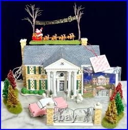 Dept 56 Elvis Presley's Graceland Christmas Special Edition Gift Set No Adapter