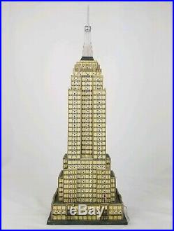 Dept 56 Empire State Building Christmas In The City 3 Color Light Original Box