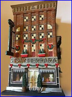 Dept 56 Ferrara Bakery & Cafe Christmas In The City Mint Battery Powered