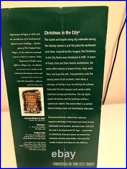 Dept 56 Ferrara Bakery & Cafe Christmas in The City Series #56.59272 Beautiful