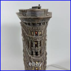 Dept 56 Flatiron Building Christmas in the City Illuminated No Statue, No Chips