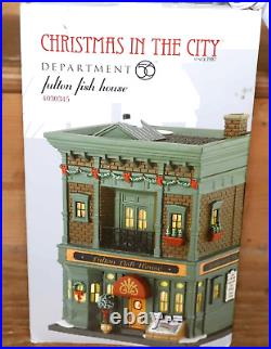Dept 56 Fulton Fish House 4030345 Christmas In The City Snow Village CIC
