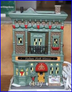 Dept 56 Fulton Fish House 4030345 Christmas In The City Snow Village CIC
